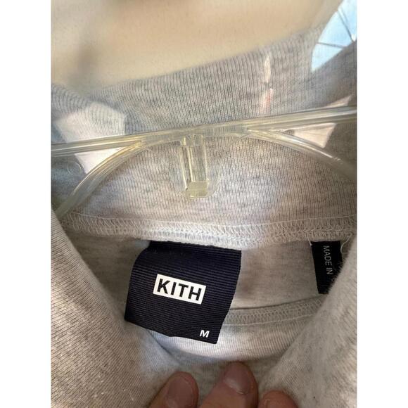 Kith Gray Long Sleeve Turtleneck Sweatshirt Size M Streetwear - Picture 4 of 8